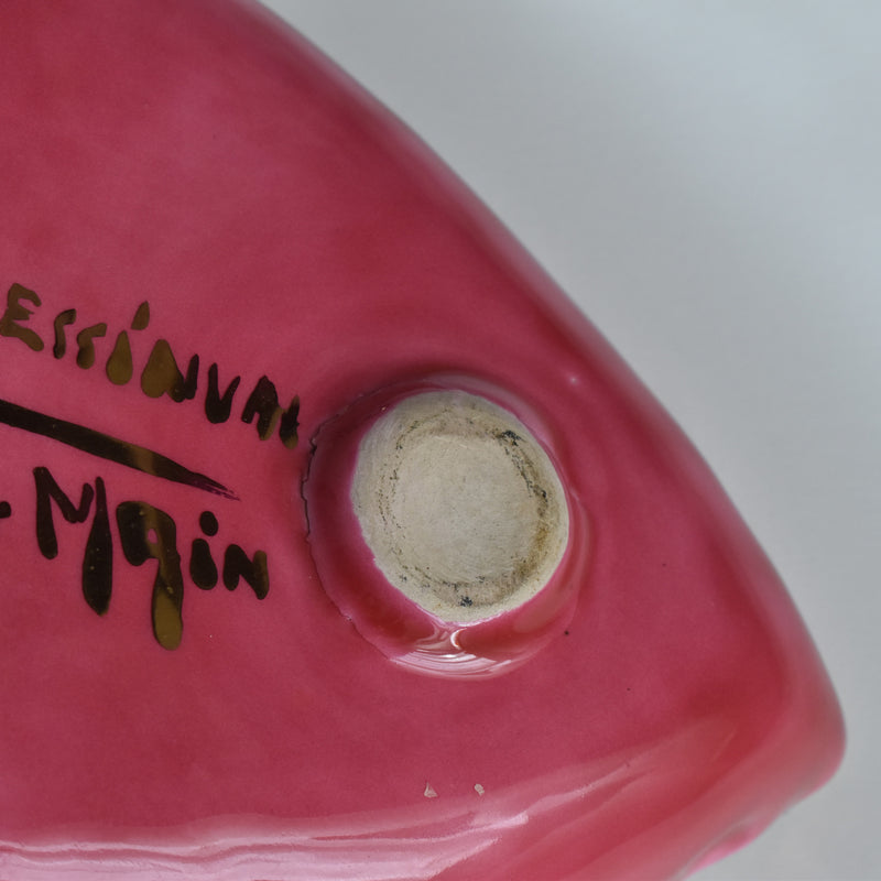 ヴィンテージリーフプレート ア.ドラサンヴァル ピンク