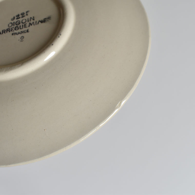 Vintage Coffee Cup and Saucer, Digoin & Sarreguemines Iris 9225 C