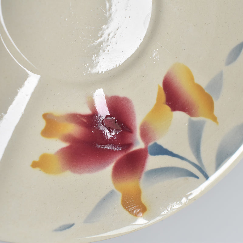 Vintage Coffee Cup and Saucer, Digoin & Sarreguemines Iris 9225 C