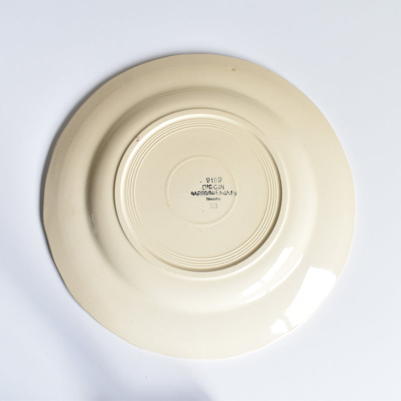 Vintage plate Digoin & Sarreguemines 9189 B