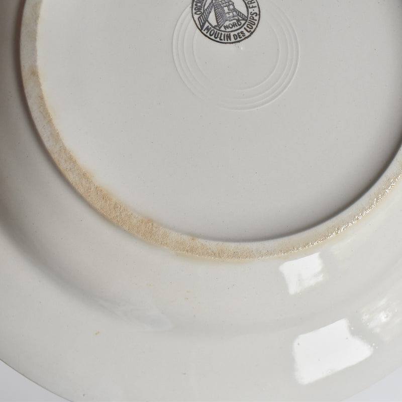 Vintage Deep Plate Mouzin Delarue Jaune C