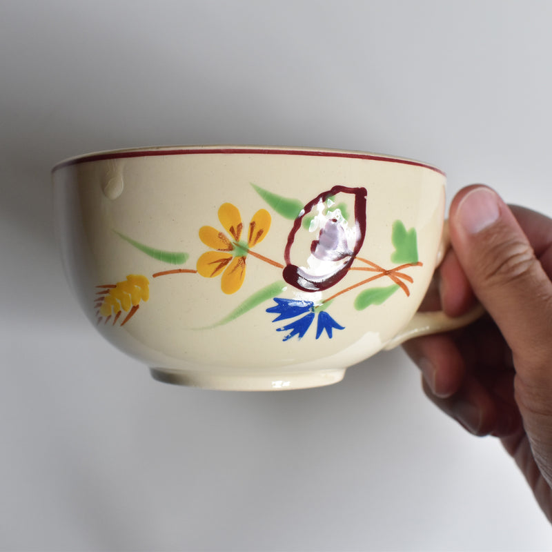 Vintage Chocolate Cup Sarreguemines Moissons Dorées A