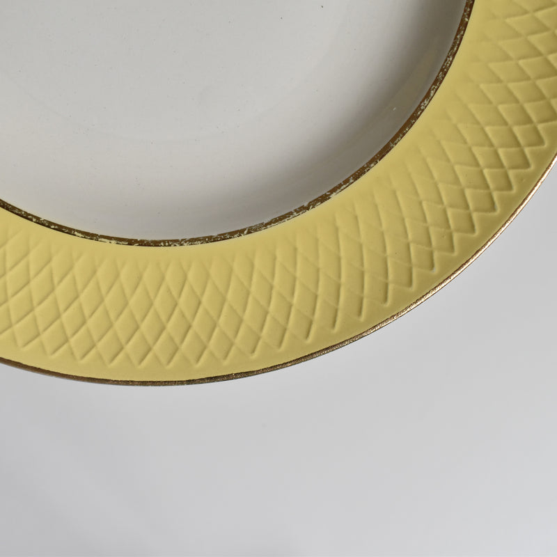 Vintage Deep Plate Mouzin Delarue Jaune C