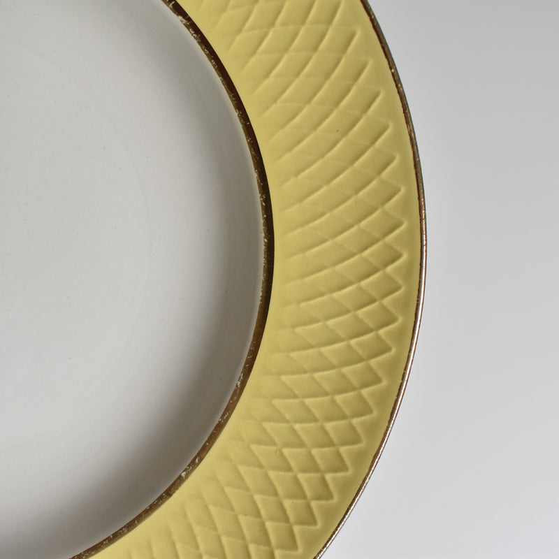 Vintage Deep Plate Mouzin Delarue Jaune C