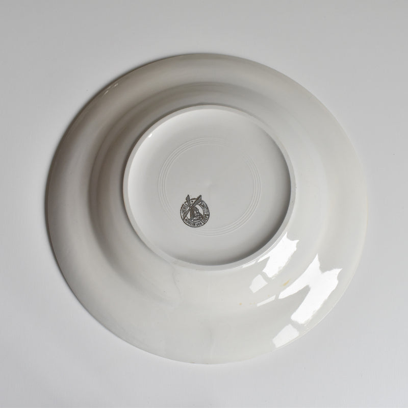 Vintage Deep Plate Moulin des Loups Jaune D