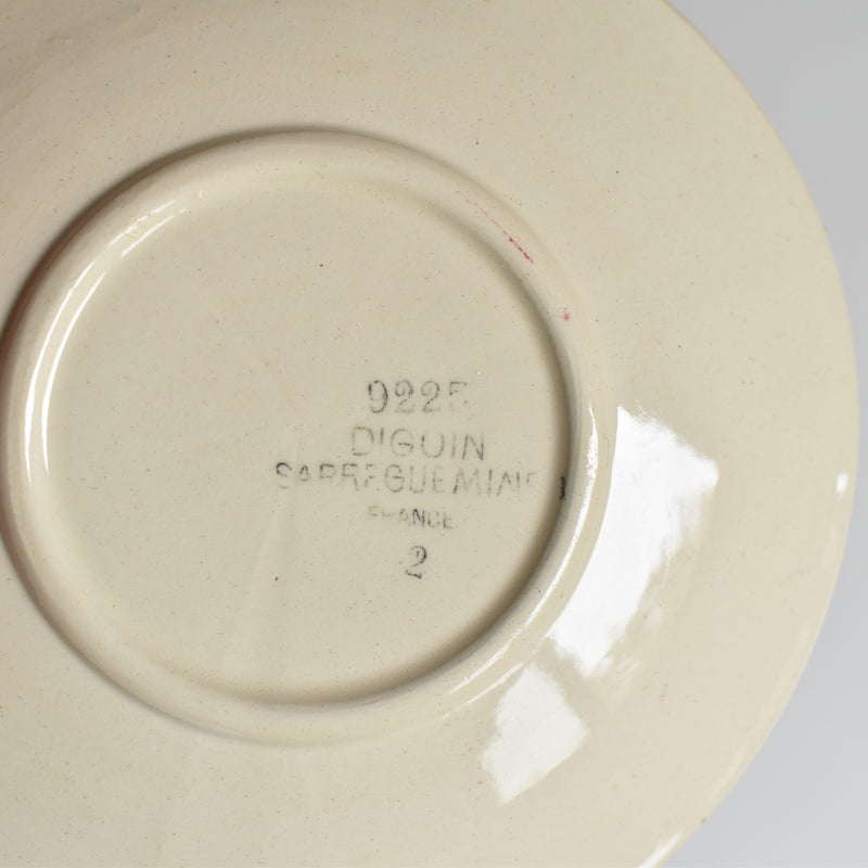 Vintage Coffee Cup and Saucer Digoin & Sarreguemines Iris 9225 D