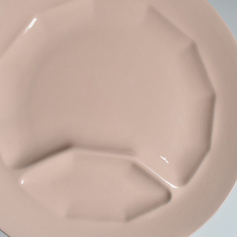 Vintage Fondue Plate Digoin & Sarreguemines Pink A
