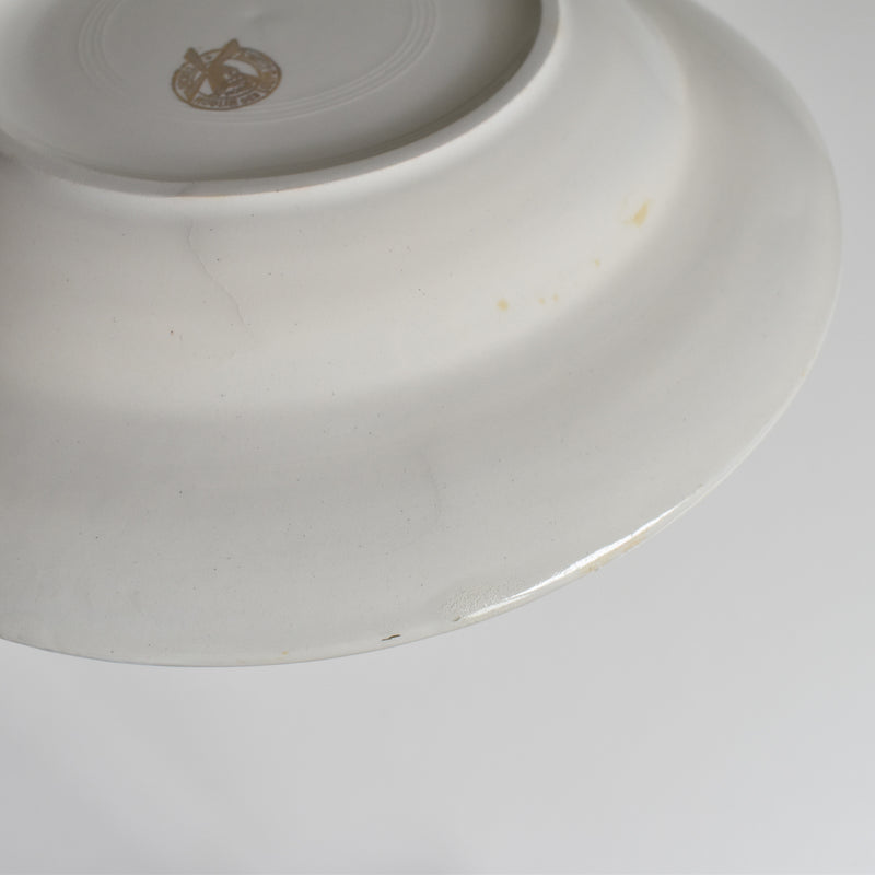 Vintage Deep Plate Moulin des Loups Jaune D