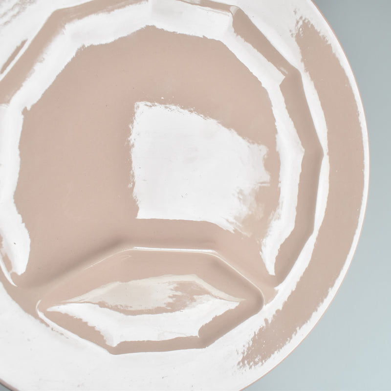 Vintage Fondue Plate Digoin & Sarreguemines Pink A