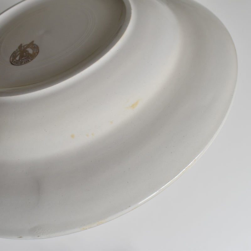 Vintage Deep Plate Moulin des Loups Jaune D