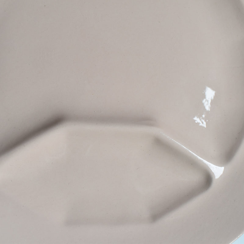Vintage Fondue Plate Digoin & Sarreguemines Pink A