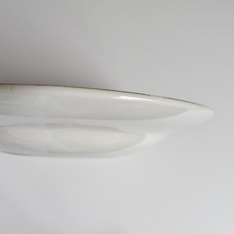Vintage Deep Plate Moulin des Loups Jaune D