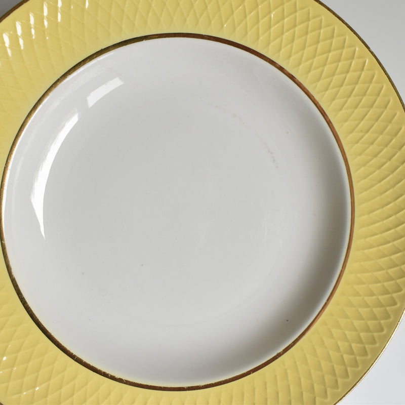 Vintage Deep Plate Moulin des Loups Jaune D