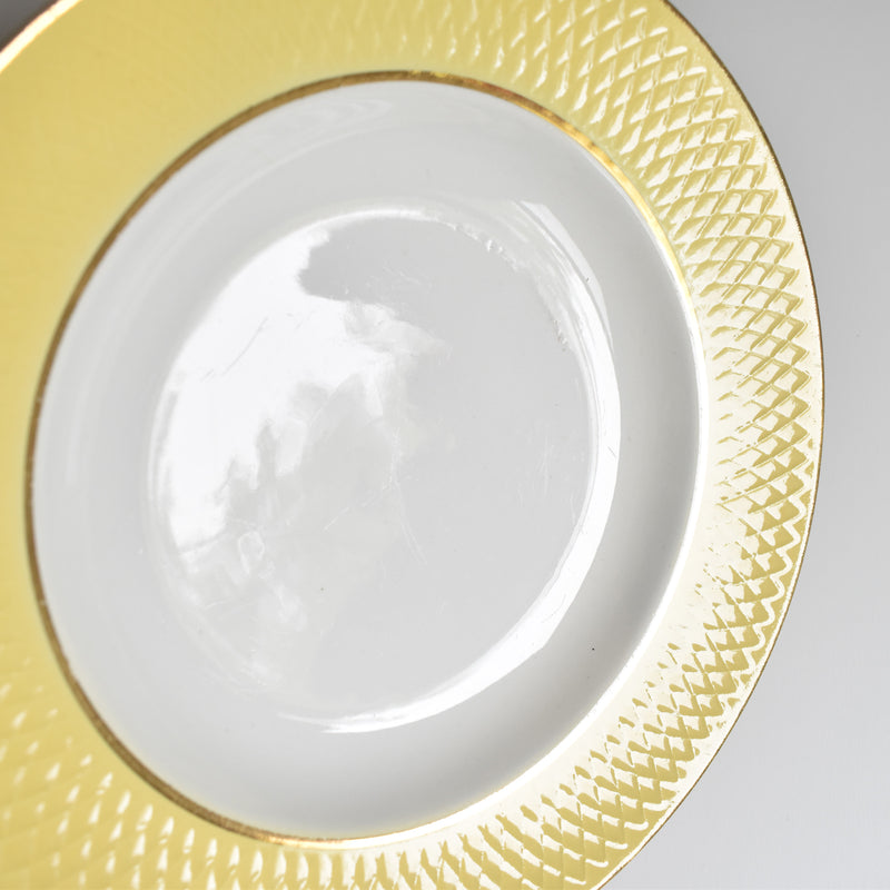 Vintage Deep Plate Moulin des Loups Jaune D