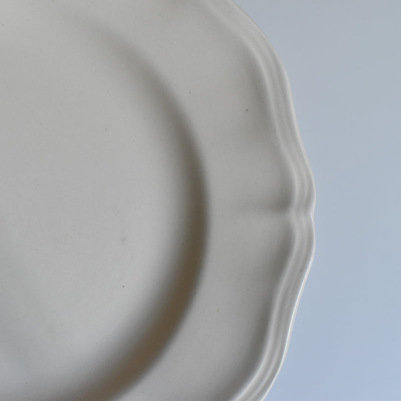 Vintage Plate, Digoin & Sarreguemines, Floral Rim, Ivoire A