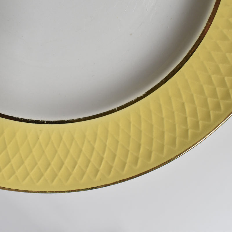 Vintage Deep Plate Moulin des Loups Jaune D
