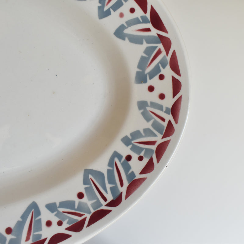 Vintage Oval Platter 32cm Ronwi Dakar