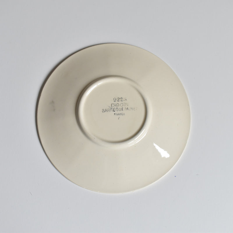 Vintage Coffee Cup and Saucer, Digoin & Sarreguemines Iris 9225 E