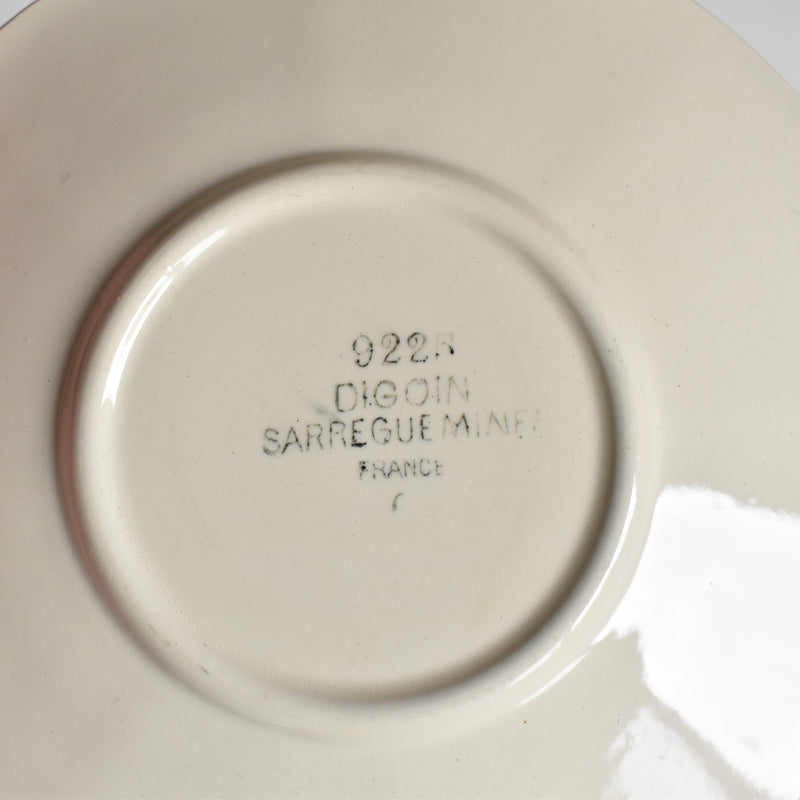 Vintage Coffee Cup and Saucer, Digoin & Sarreguemines Iris 9225 E