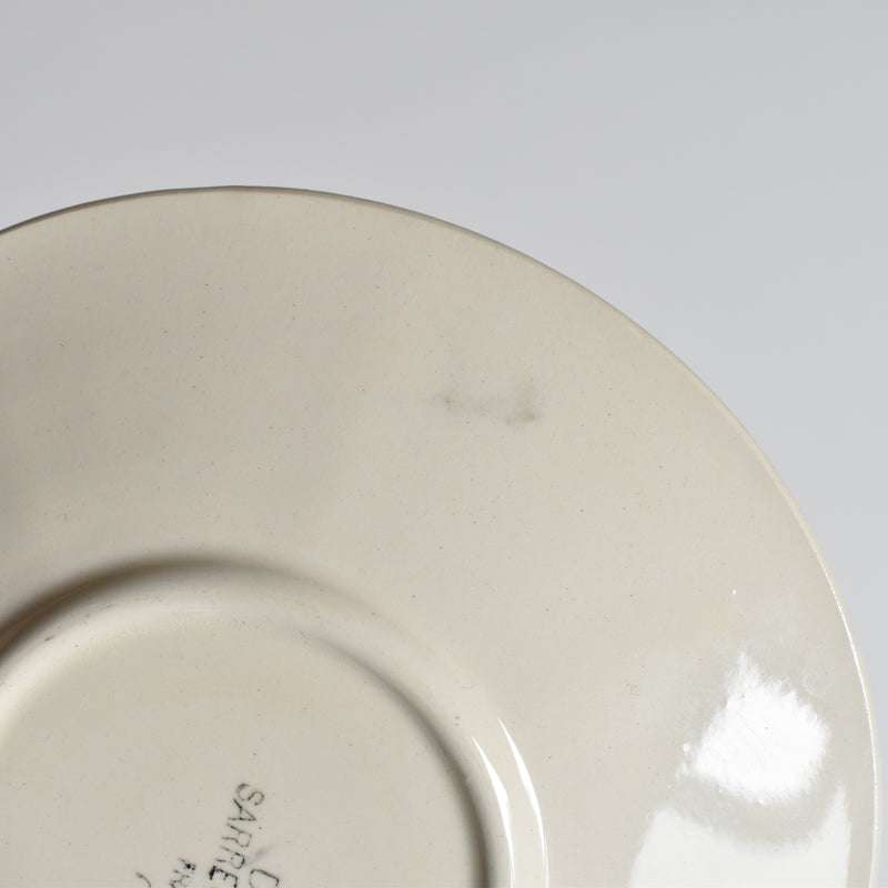 Vintage Coffee Cup and Saucer, Digoin & Sarreguemines Iris 9225 E