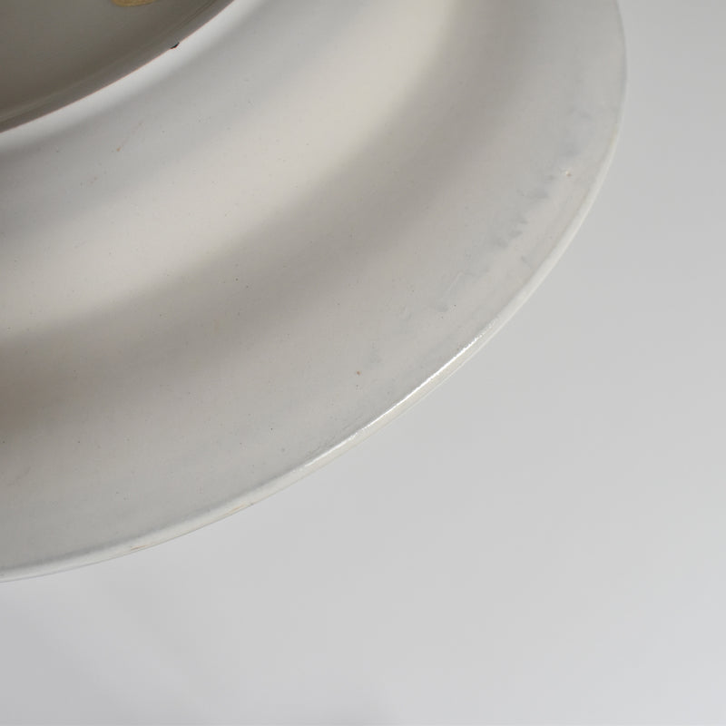 Vintage Deep Plate Moulin des Loups Jaune F