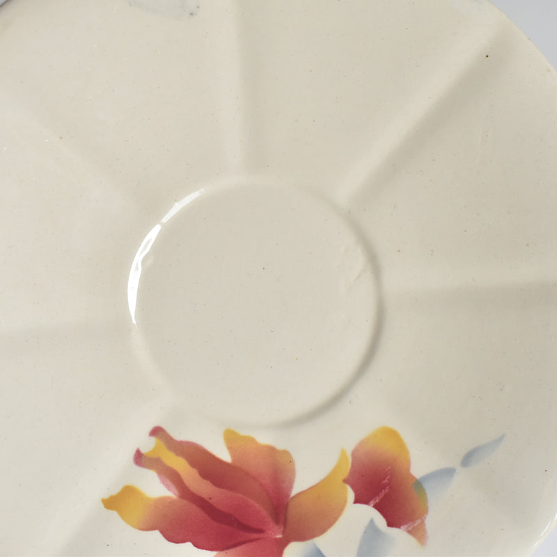 Vintage Coffee Cup and Saucer, Digoin & Sarreguemines Iris 9225 E