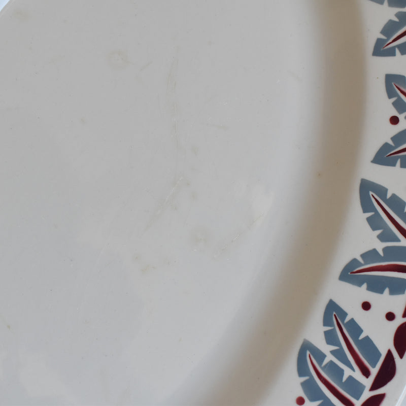Vintage Oval Platter 37cm Longwy Dakar