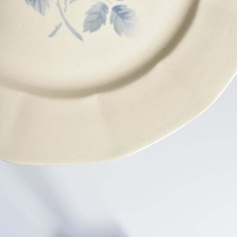 Vintage Plate Digoin & Sarreguemines Rose bleue A