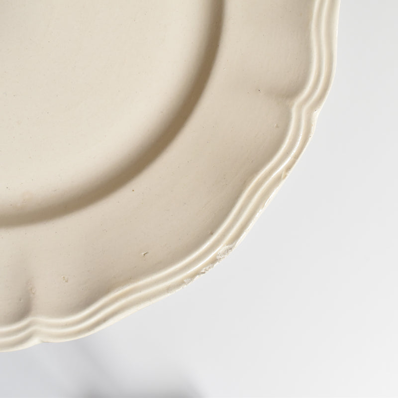 Vintage Plate Digoin & Sarreguemines Scalloped Rim 23cm