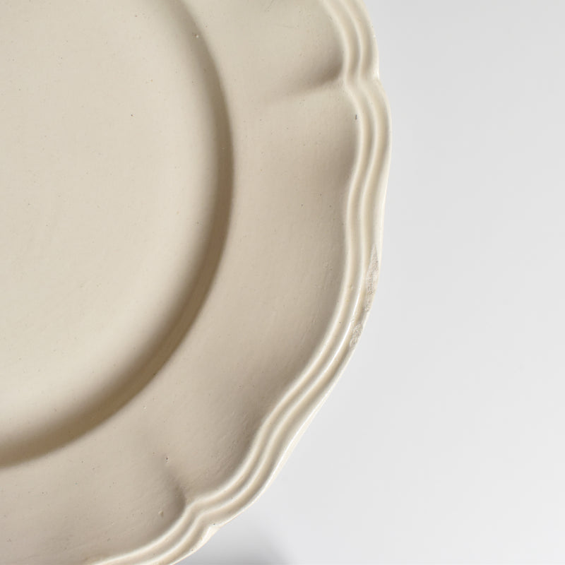 Vintage Plate Digoin & Sarreguemines Scalloped Rim 23cm