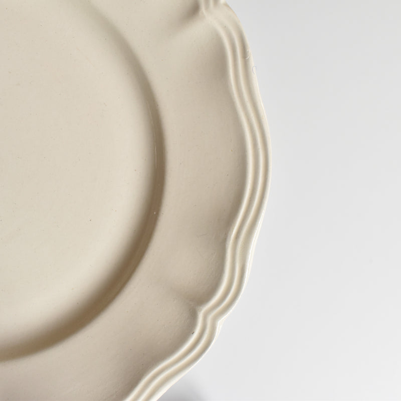 Vintage Plate Digoin & Sarreguemines Scalloped Rim 23cm