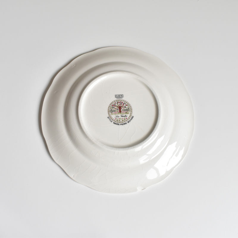 Vintage Dessert Plate Gien Les tartes "Plum Tart"