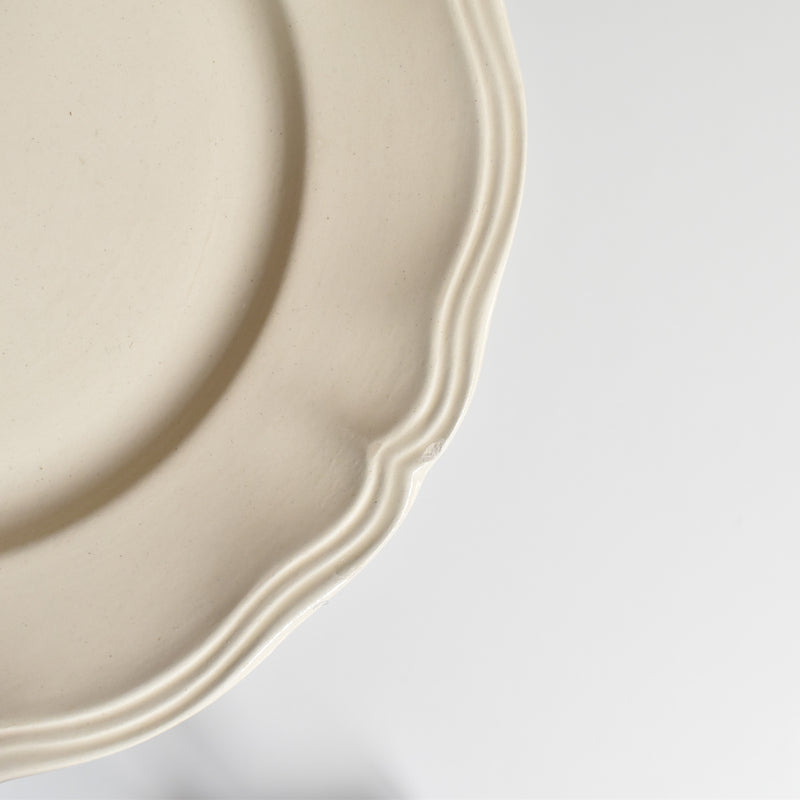 Vintage Plate Digoin & Sarreguemines Scalloped Rim 23cm