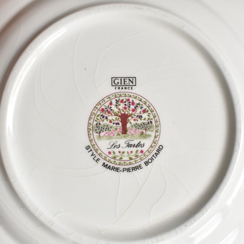 Vintage Dessert Plate Gien Les tartes "Plum Tart"