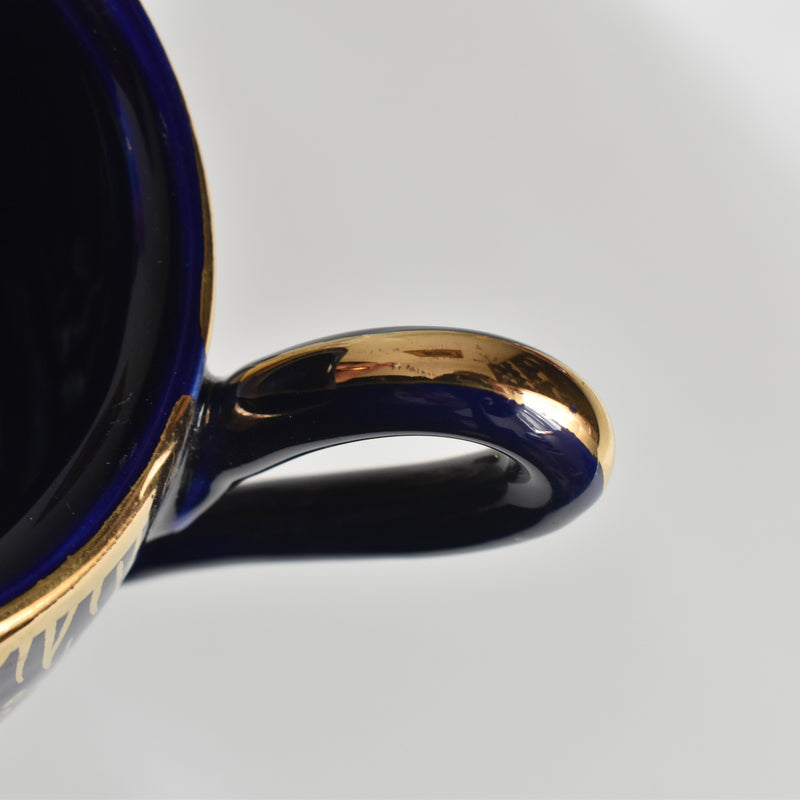 ヴィンテージシュガーポット ア.ドラサンヴァル ダークブルー