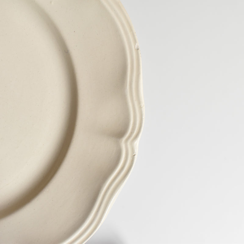 Vintage Plate Digoin & Sarreguemines Scalloped Rim 23cm