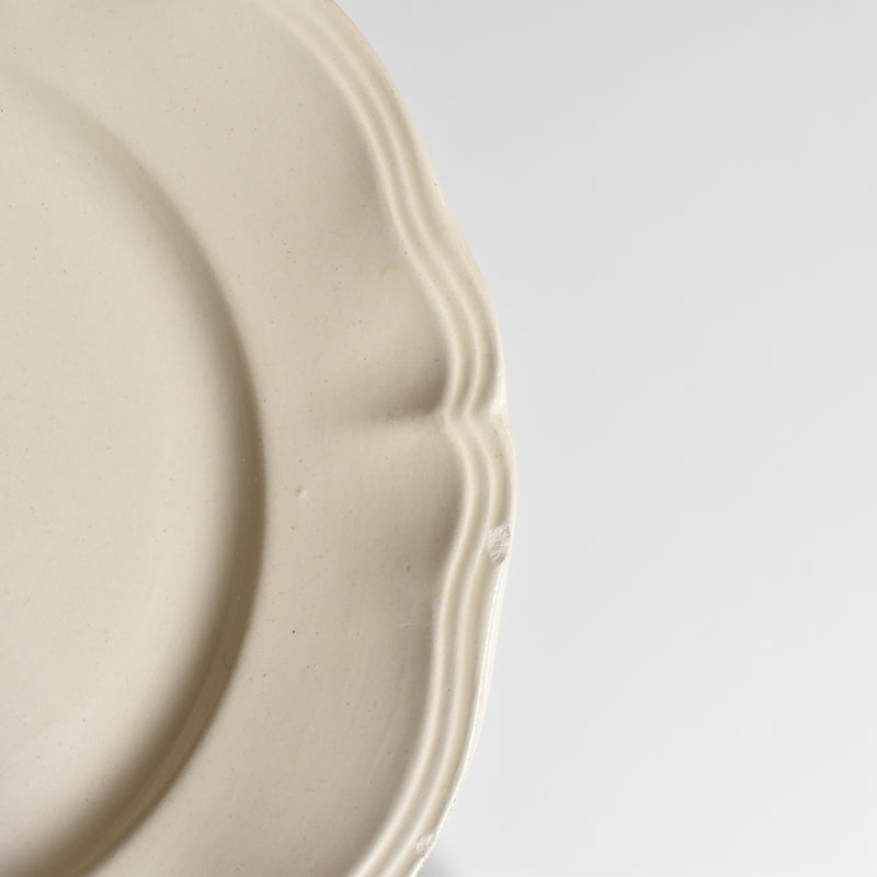 Vintage Plate Digoin & Sarreguemines Scalloped Rim 23cm