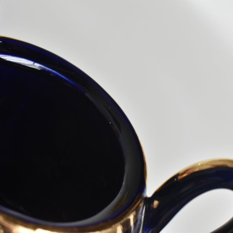 ヴィンテージシュガーポット ア.ドラサンヴァル ダークブルー