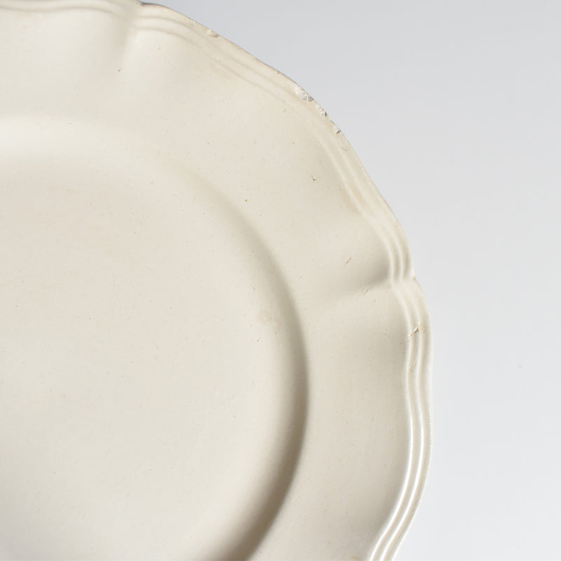 Vintage Plate Digoin & Sarreguemines Scalloped Rim 23cm