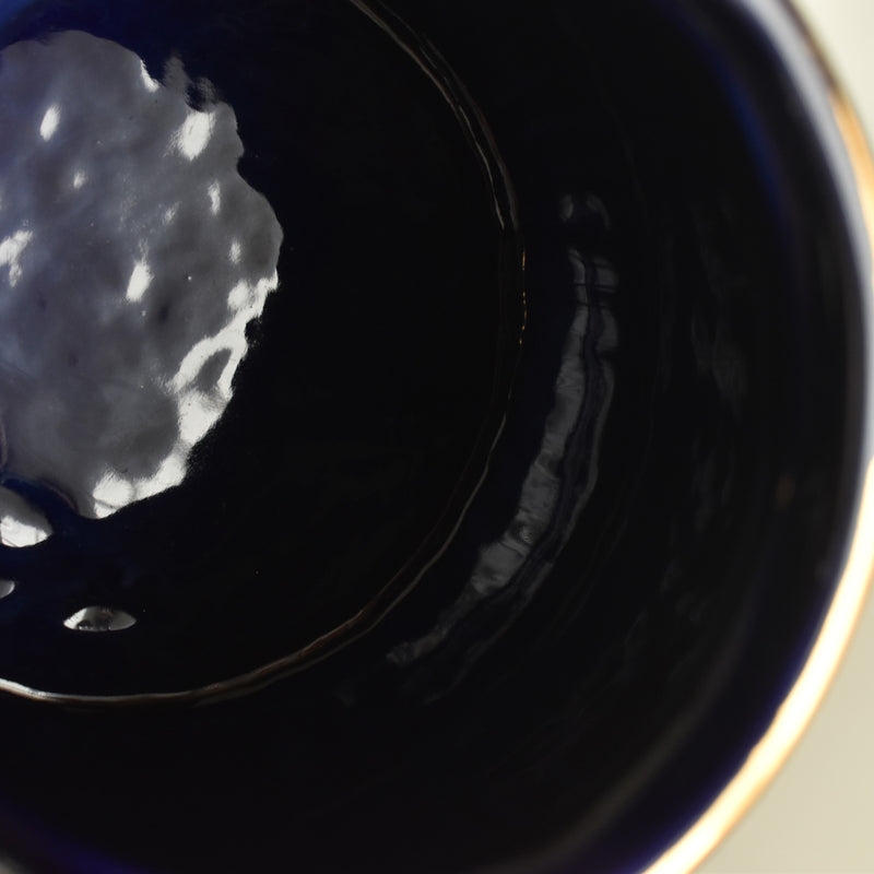 ヴィンテージシュガーポット ア.ドラサンヴァル ダークブルー