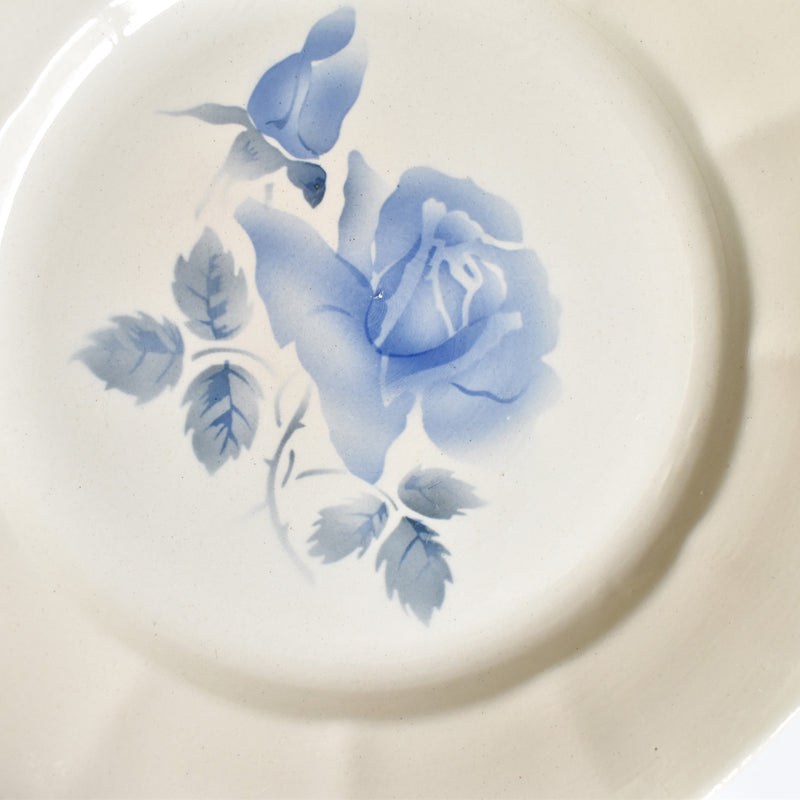 Vintage plate Digoin & Sarreguemines Rose bleue B