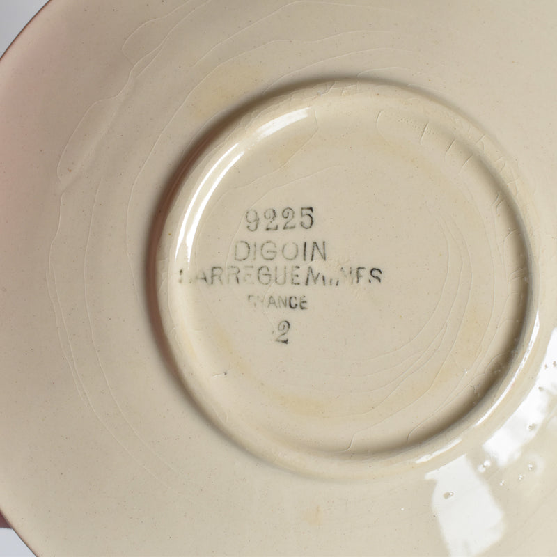 Vintage coffee cup and saucer, Digoin & Sarreguemines Iris 9225 F