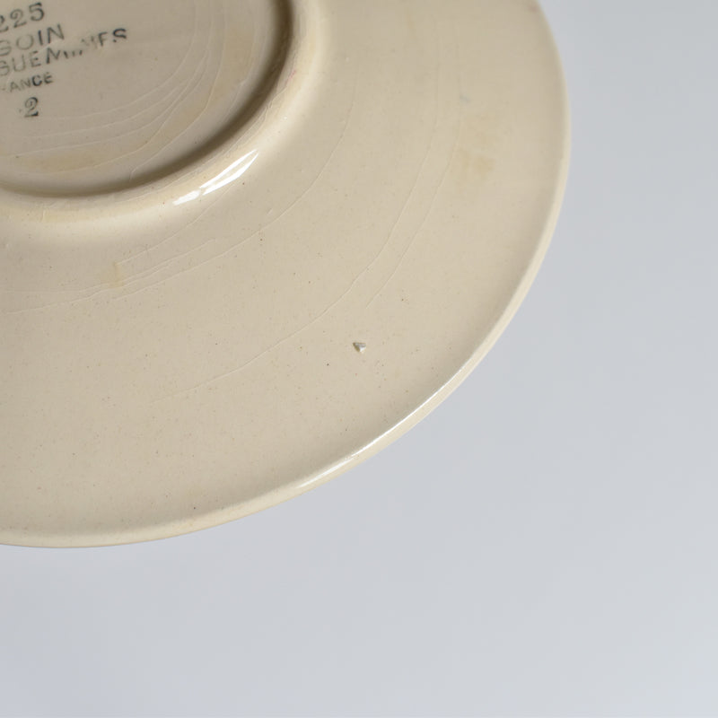 Vintage coffee cup and saucer, Digoin & Sarreguemines Iris 9225 F
