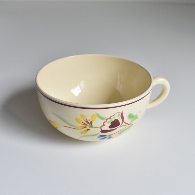 Vintage Chocolate Cup Sarreguemines Moissons Dorées B