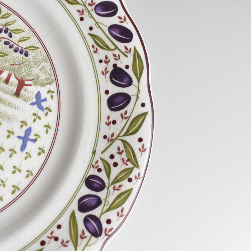 Vintage Dessert Plate Gien Les tartes "Plum Tart"