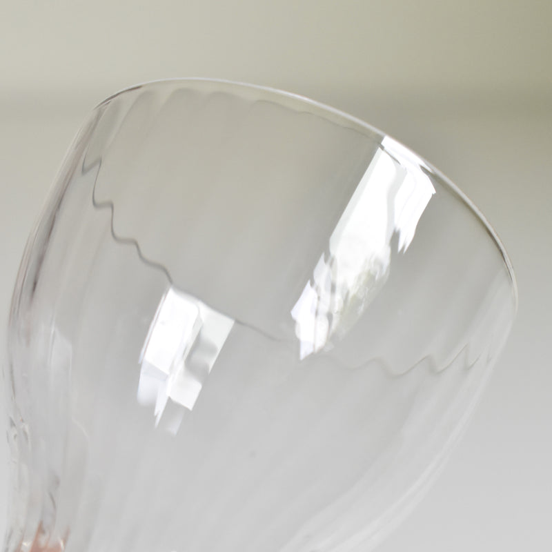 Antique crystal wine glass