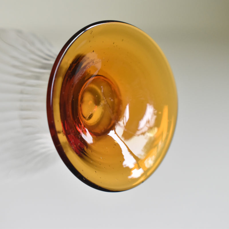 Antique crystal wine glass