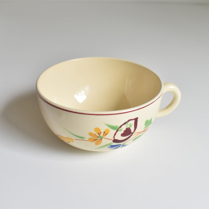 Vintage Chocolate Cup Sarreguemines Moissons Dorées A
