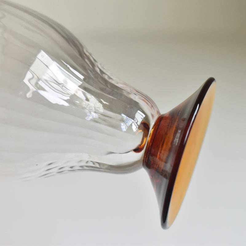 Antique crystal wine glass