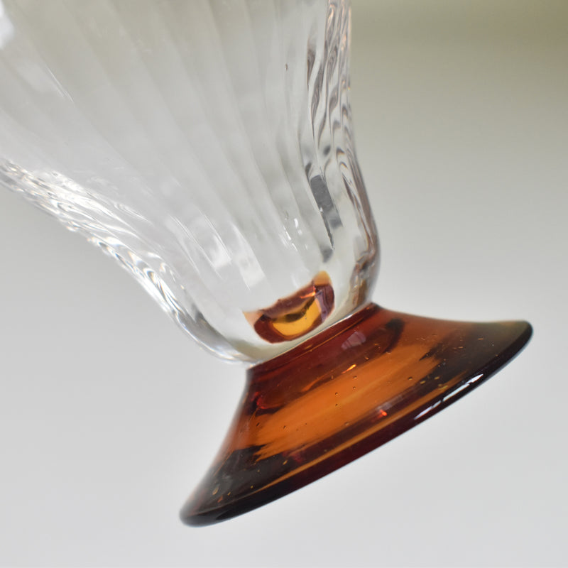 Antique crystal wine glass